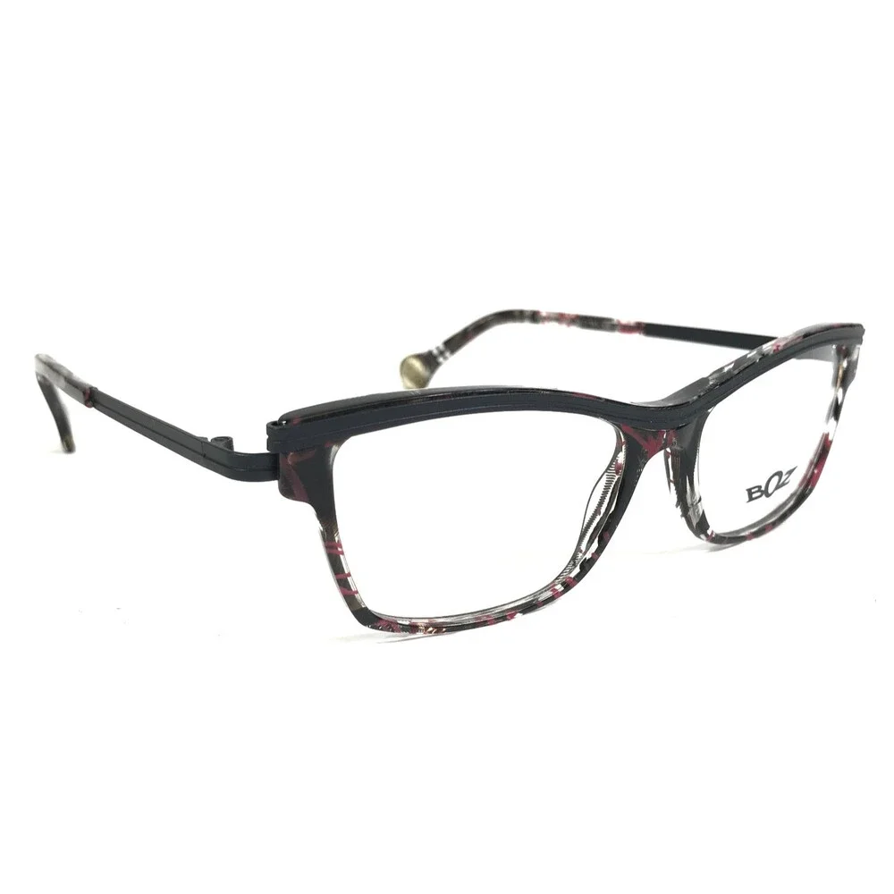 BOZ Eyeglasses Frames WOODY 0080 Black Gray Pink Speckled Cat Eye 53-15.5-135
